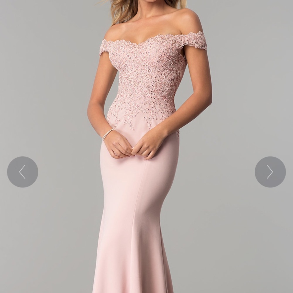 PROMGIRL Sweetheart Off-the-Shoulder Dress w/ Lace